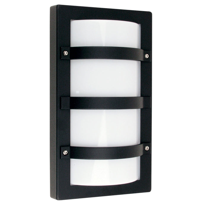 Trio Black IP65 Premium Outdoor Bulkhead 32X19cm