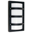 Trio Black IP65 Premium Outdoor Bulkhead 32X19cm