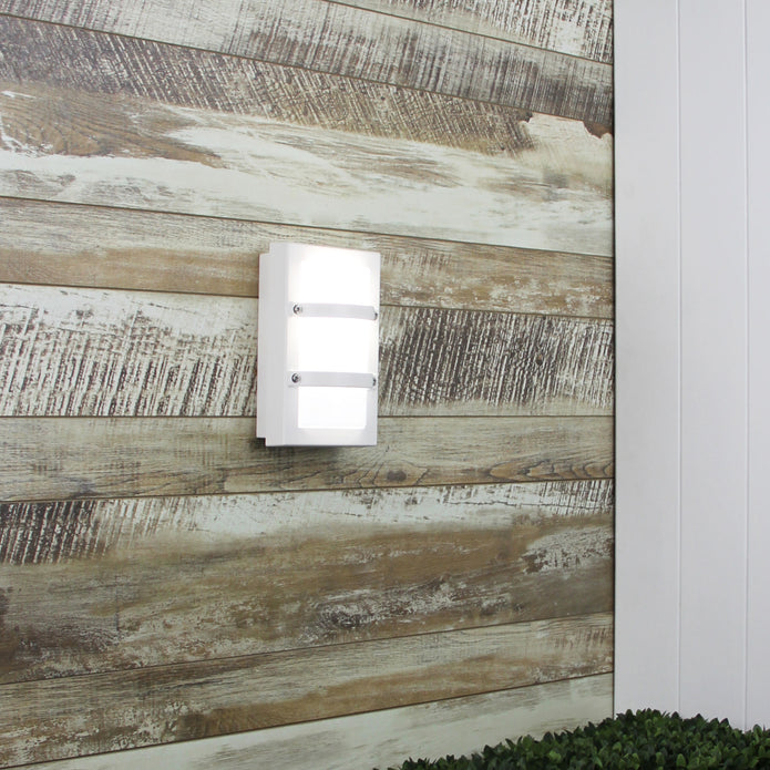 Trio Mini White E27 IP65 Premium Outdoor Wall Light
