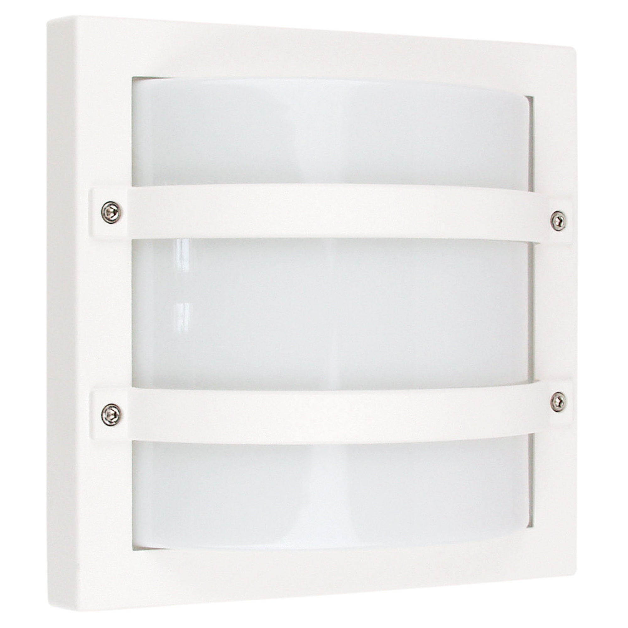 Largo White IP65 Premium Outdoor Bulkhead 24X24cm
