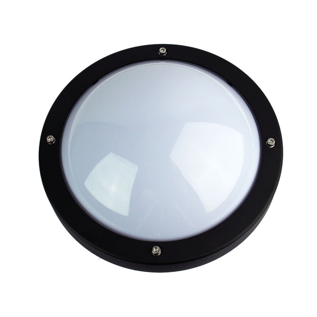 Primo Black IP65 Premium Outdoor Bulkhead 27cm