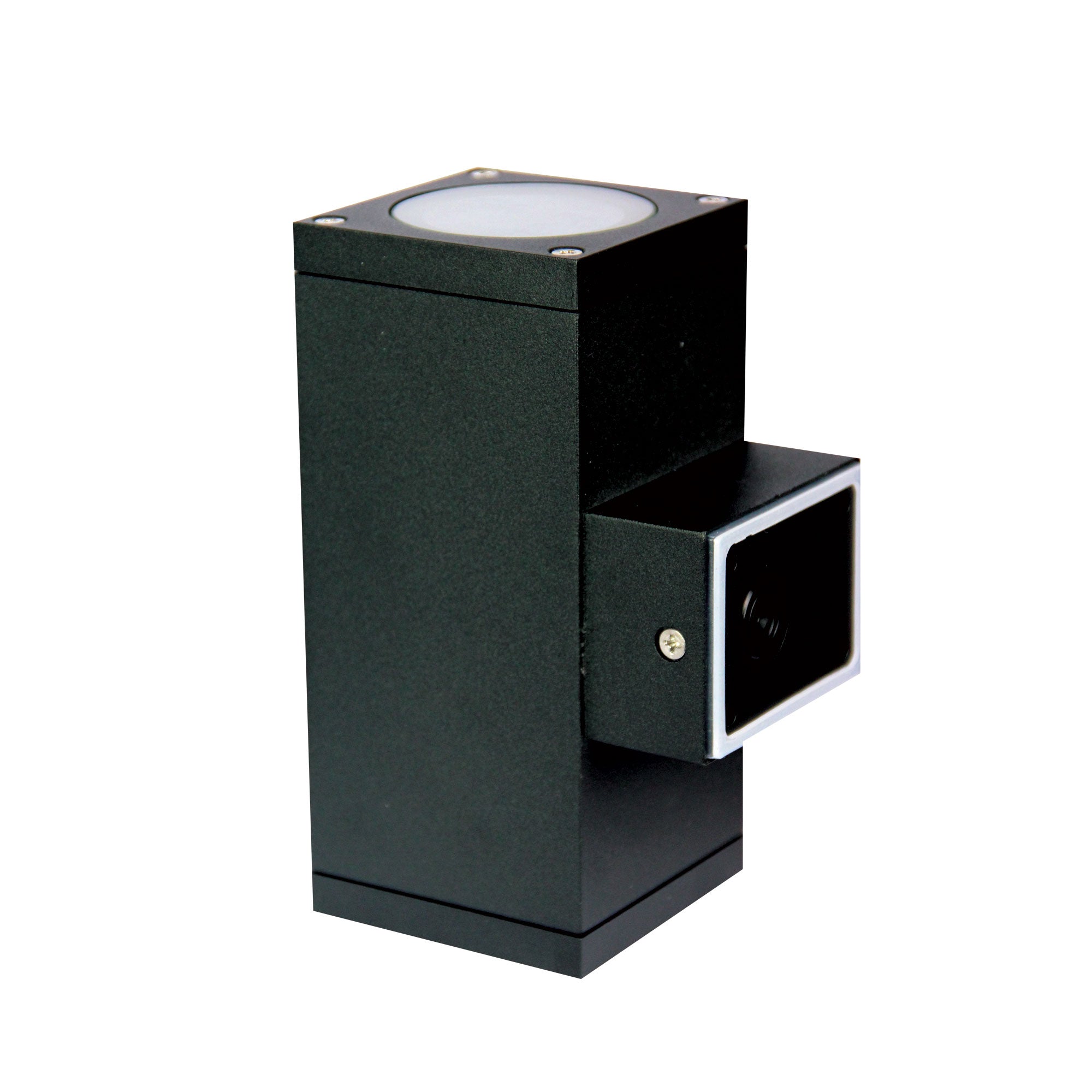 Kube Black GU10 Quality Outdoor Up/Down Wall Light