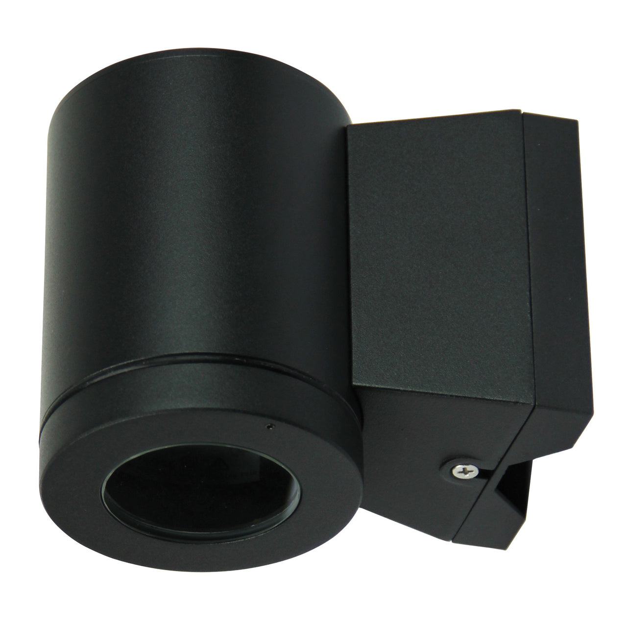 Metro Black GU10 Quality Outdoor Fixed Down Wall Light