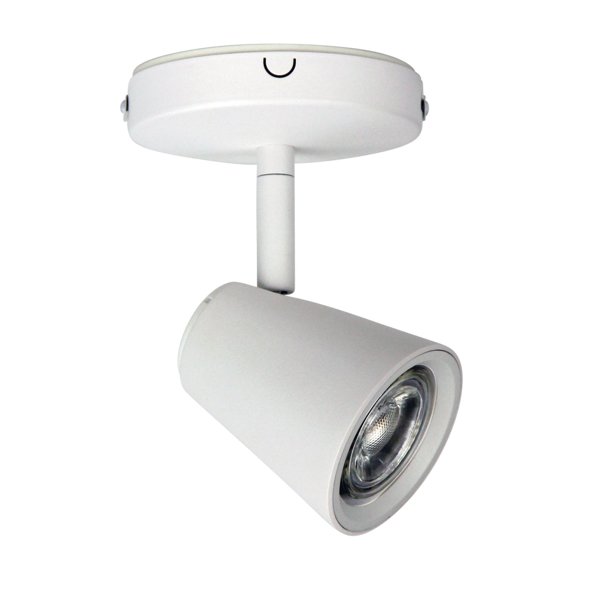 Zoom 1 White 1 Light GU10 Adjustable Spotlight