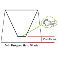 Thumbnail for Lamp Shade Black Fabric 27cm