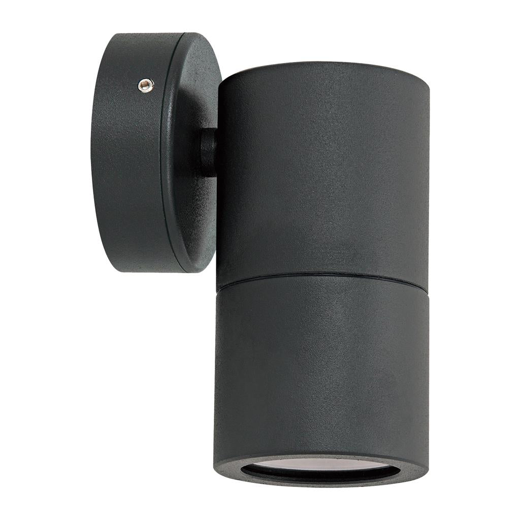 shadow 1lt fixed wall bracket 240V gu10 spotlight textured black