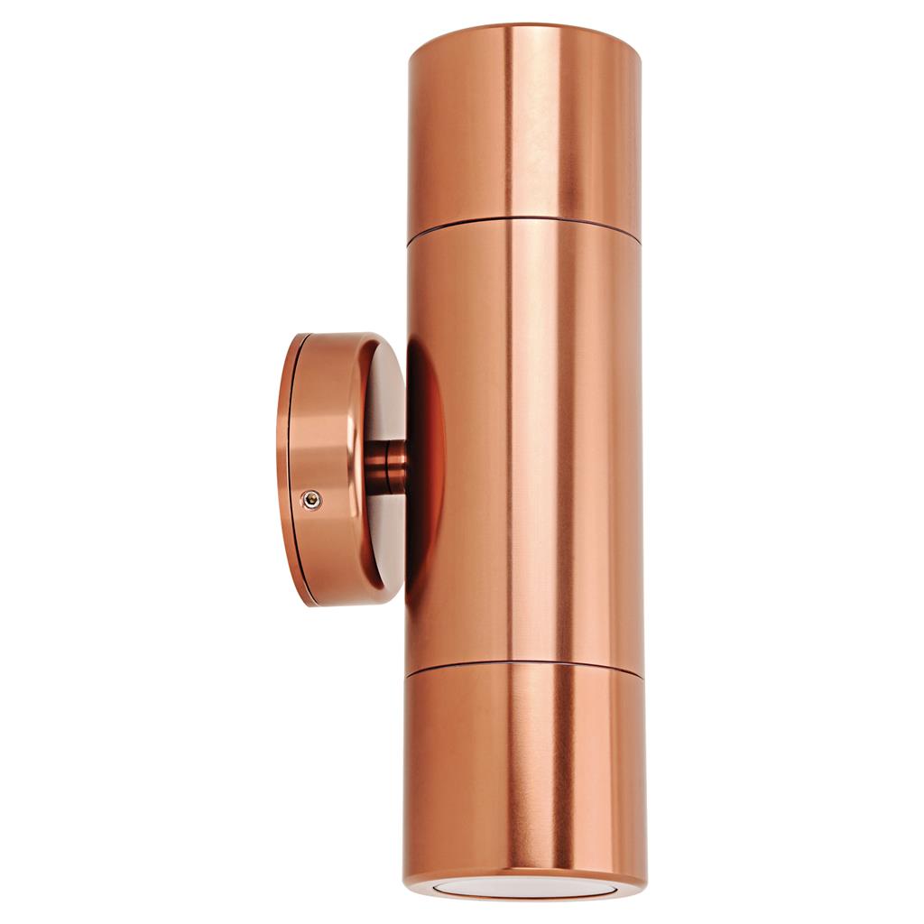 shadow 2lt fixed wall bracket 240V gu10 spotlight solid copper