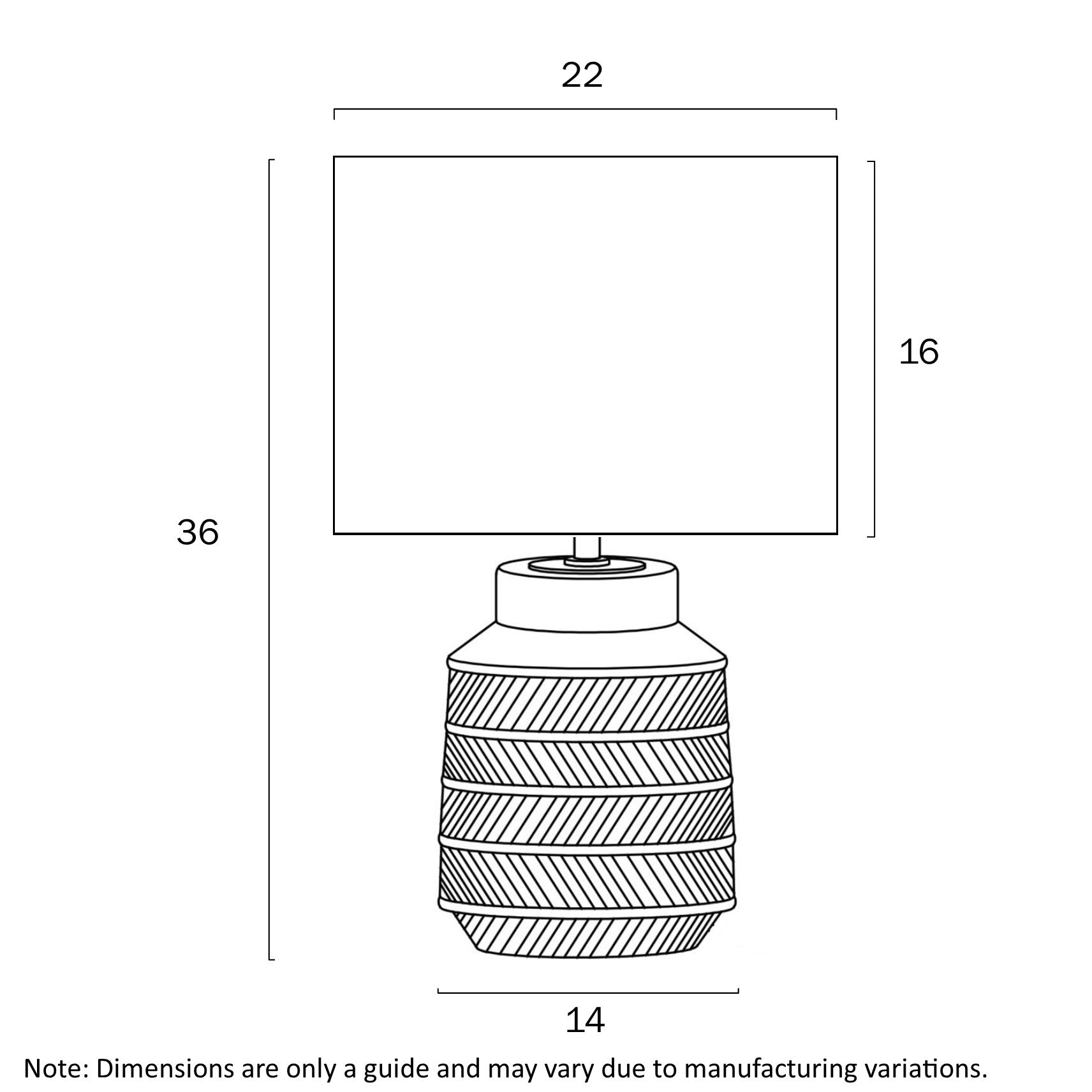 Shelby Cream Ceramic Table Lamp