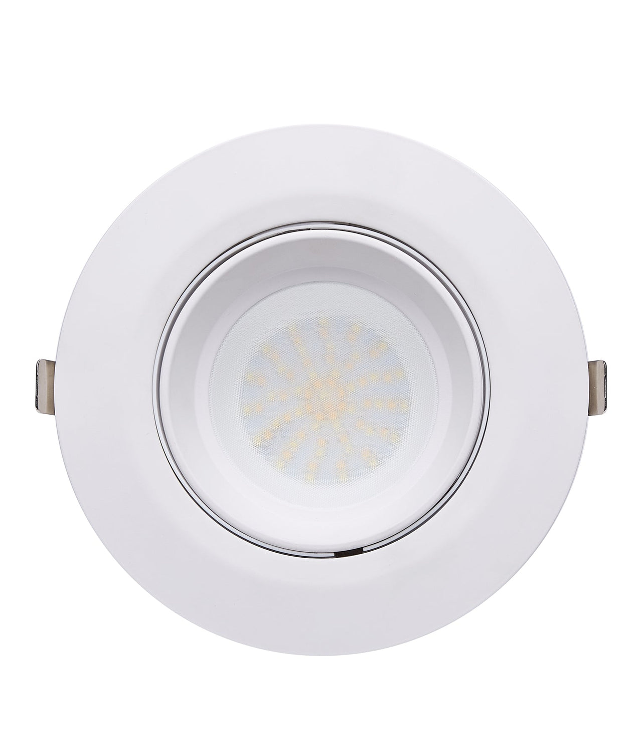 SHOPTRI01: LED Dual Power & Tri-CCT Gimbal White Recessed Shop Lighter