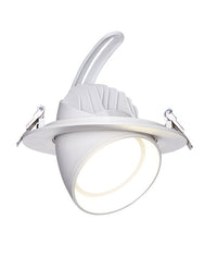 Thumbnail for SHOPTRI01: LED Dual Power & Tri-CCT Gimbal White Recessed Shop Lighter