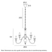 Siedel Copper 15 Light Pendant