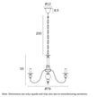 Siedel Copper 8 Light Pendant