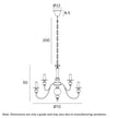 Siedel Copper 9 Light Pendant