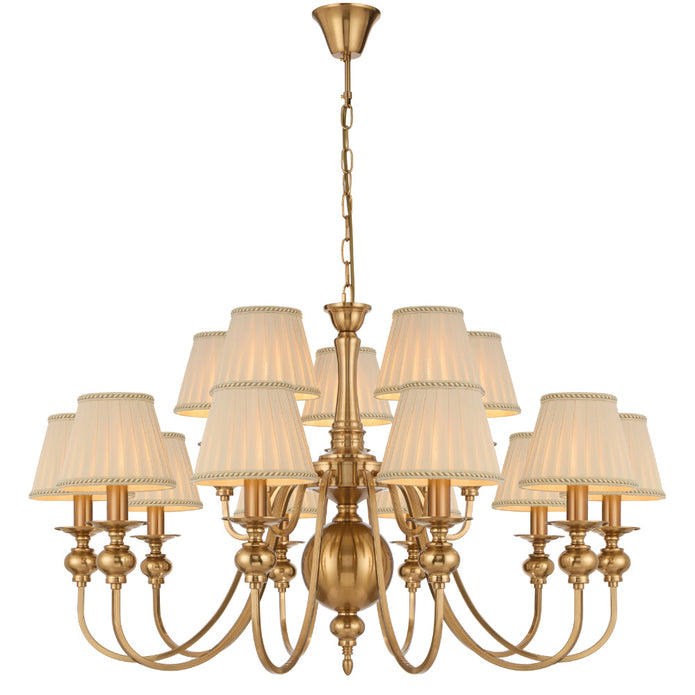 SIEDEL 15 LIGHT PENDANT W/SHADE