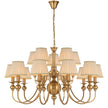 SIEDEL 15 LIGHT PENDANT W/SHADE
