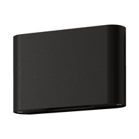 Thumbnail for sierra rnd round two way wall light 12w 240v ip65 black