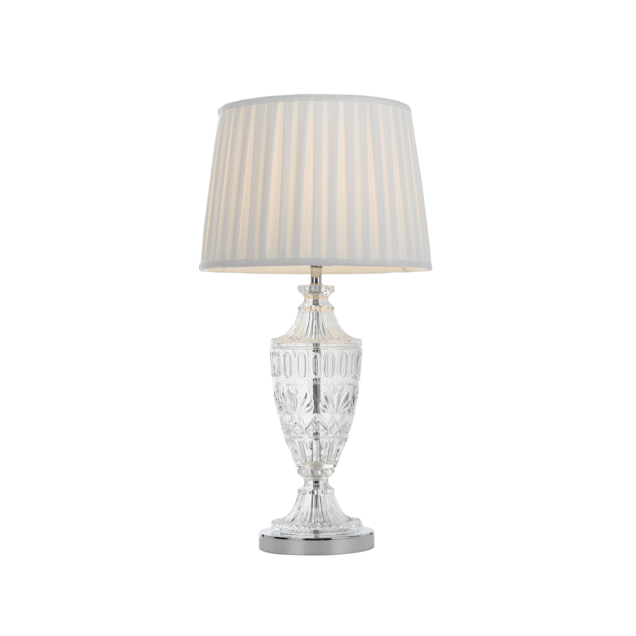 Sigrid Chrome with White Shade or Gold with Black Shade Table Lamp