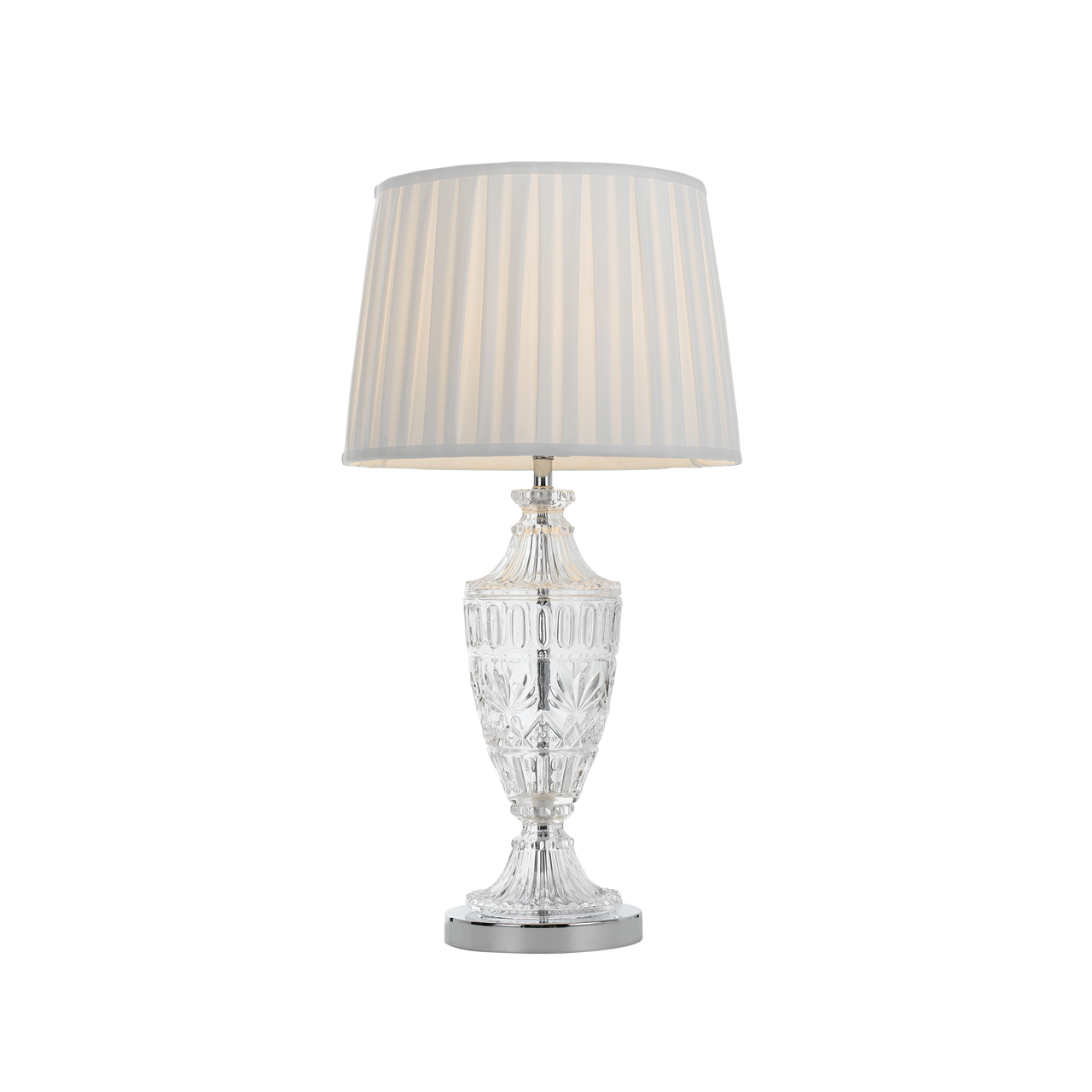 Sigrid Chrome with White Shade or Gold with Black Shade Table Lamp