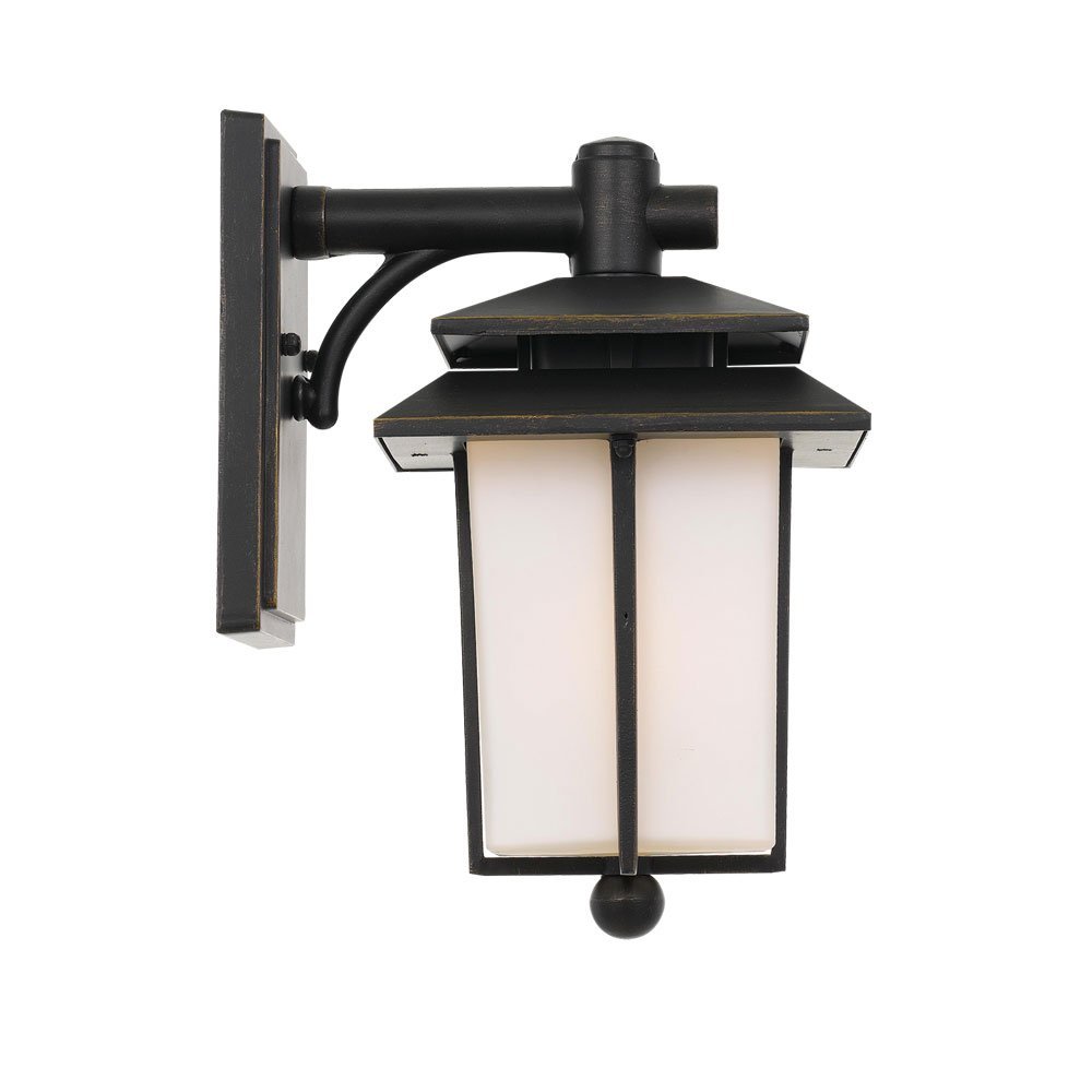 Silvan IP44 E27 Exterior Wall Light in Black