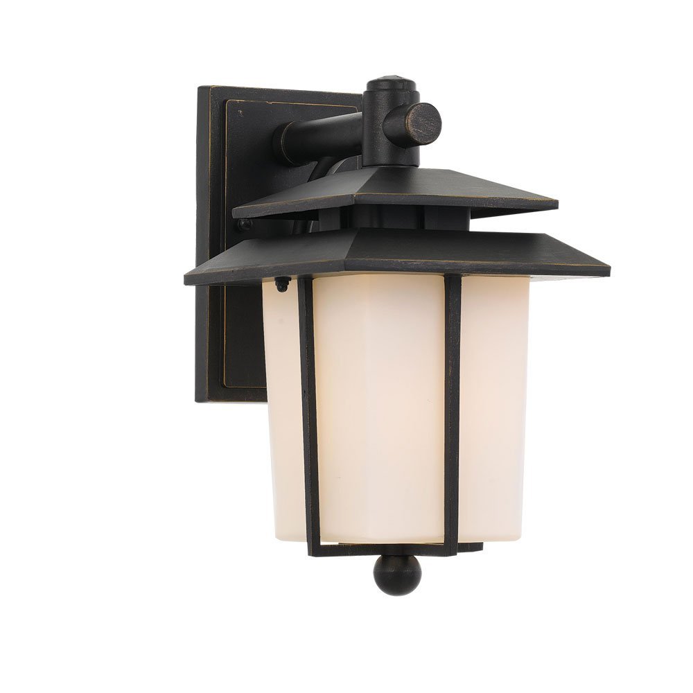 Silvan IP44 E27 Exterior Wall Light in Black