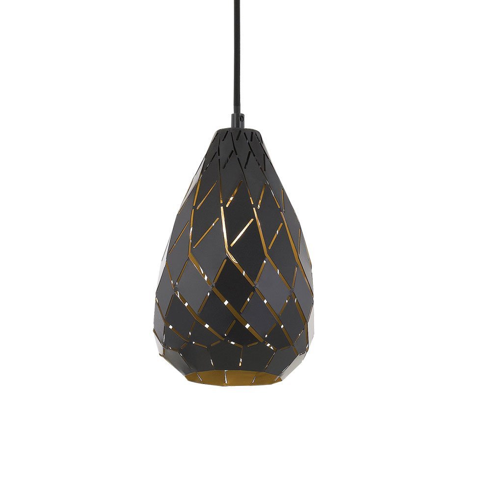 Simon 150mm 1 Light Pendant in Black