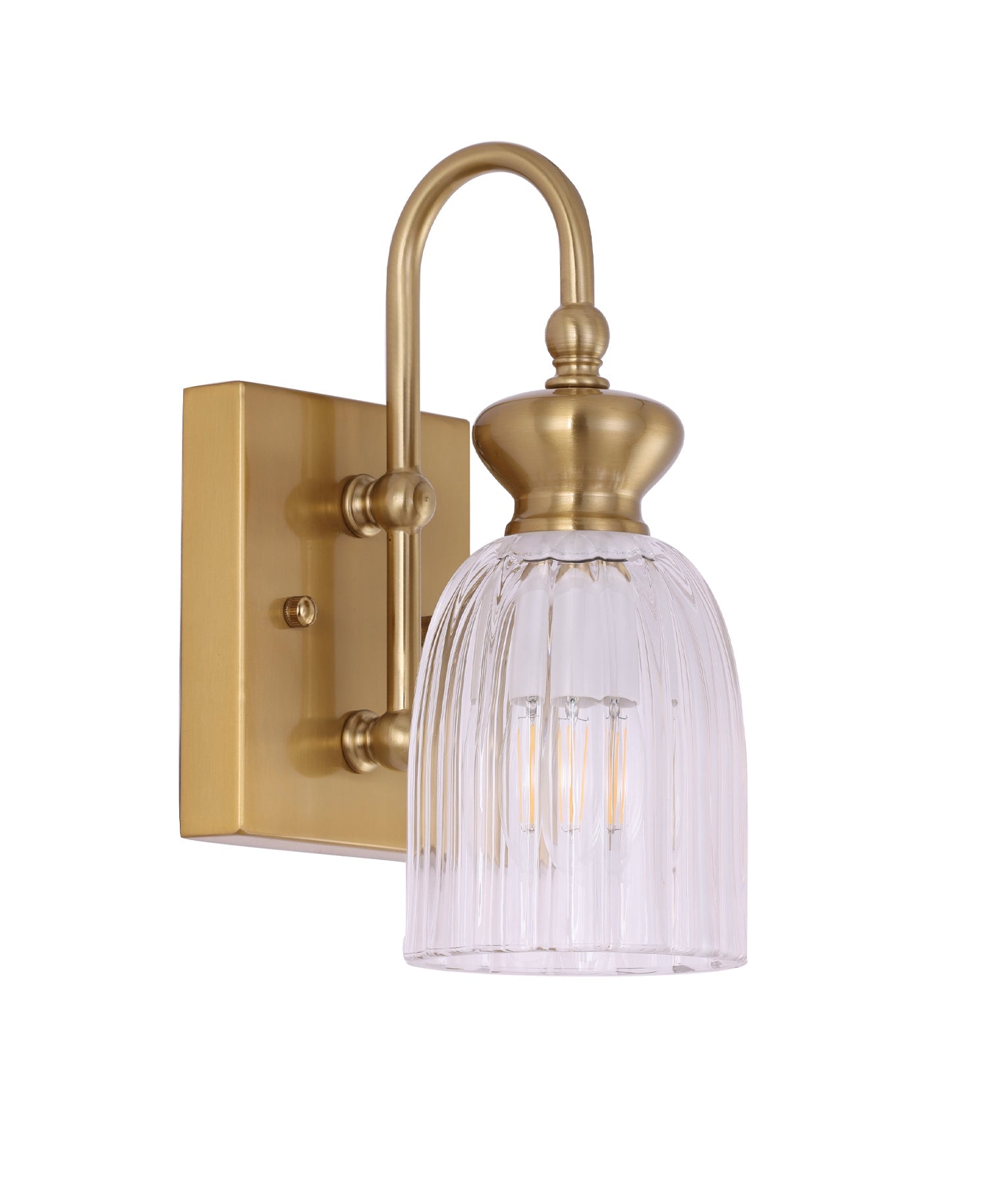 Sino: Interior Ellipse Single Clear Glass Shade Wall Lights