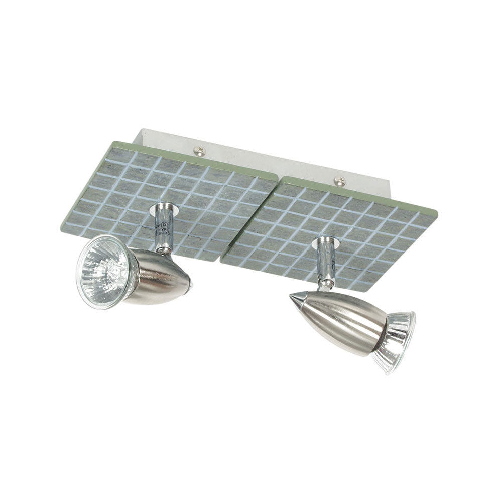 Slate 2LT 240V GU10 Resin Tile Spotlight