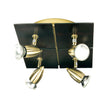 Den 4Lt 240V GU10 Walnut Spotlight