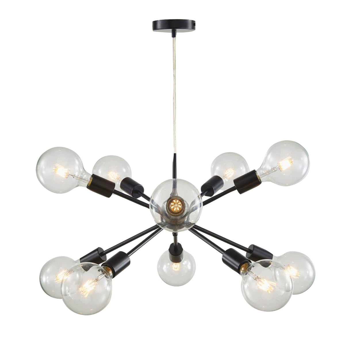 Sputnik 10 10-Light Groovy Satellite Pendant