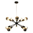 Sputnik 10 Black 10 Light Groovy Satellite Pendant