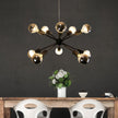 Sputnik 10 Black 10 Light Groovy Satellite Pendant