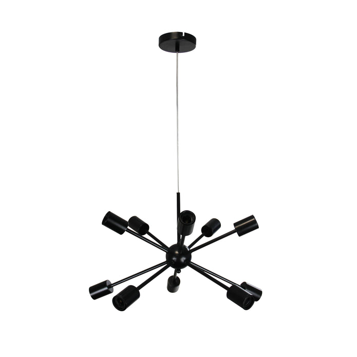 Sputnik 10 Black 10 Light Groovy Satellite Pendant