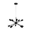 Sputnik 10 Black 10 Light Groovy Satellite Pendant