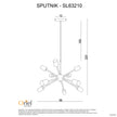Sputnik 10 Black 10 Light Groovy Satellite Pendant