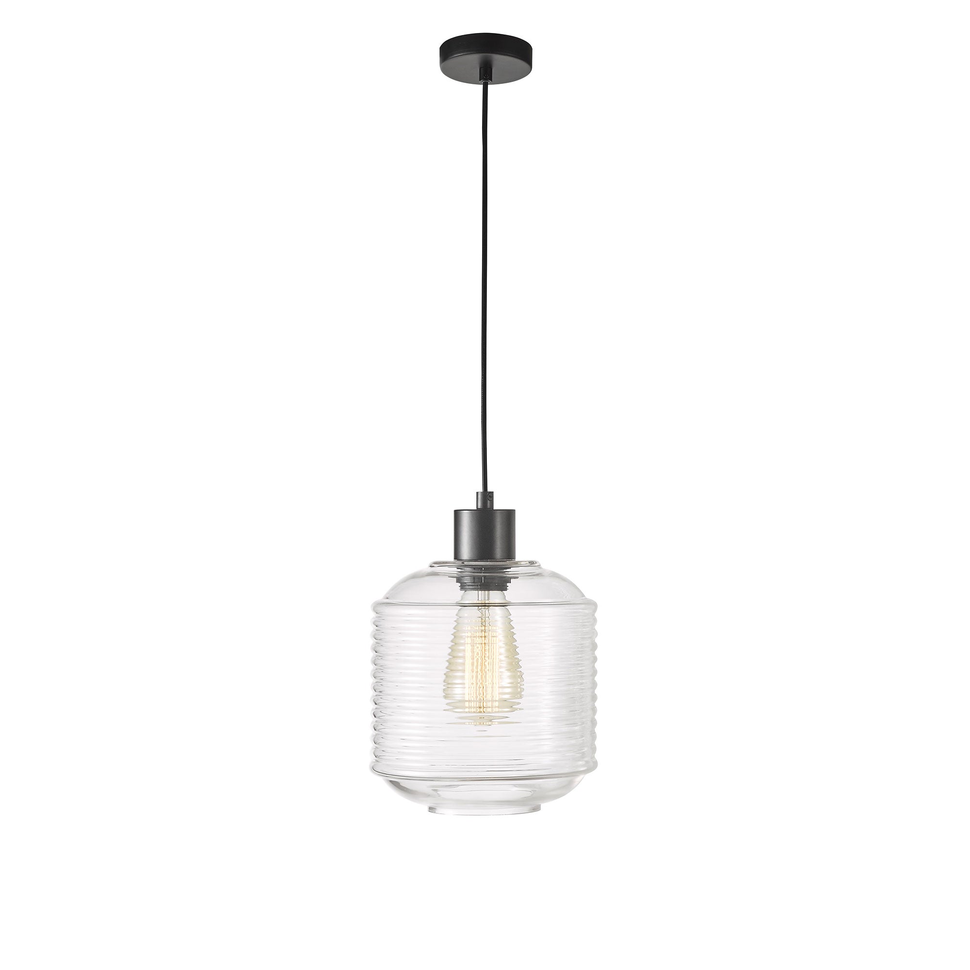 Marconi 18 Single Clear Glass Pendant