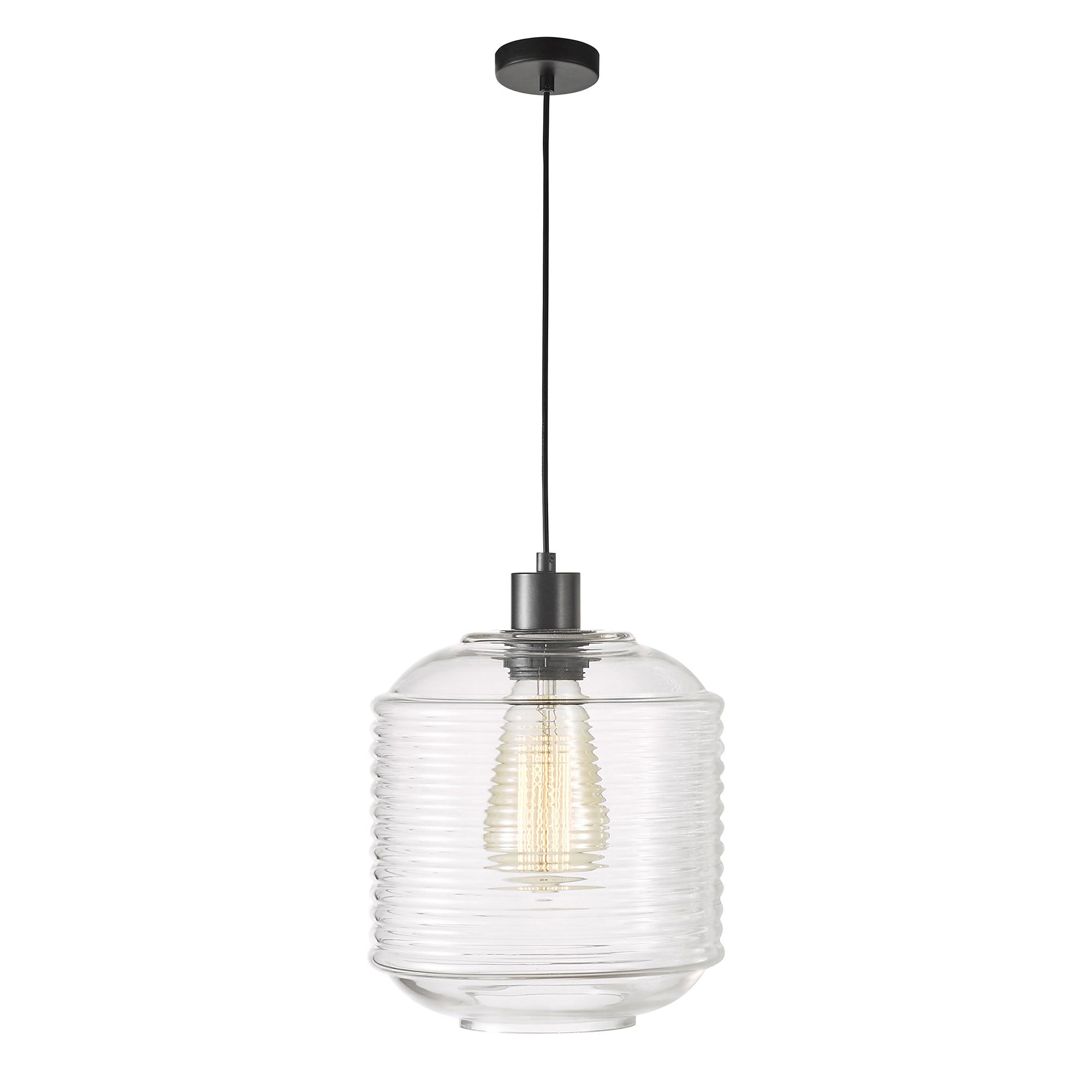 Marconi 25 Single Clear Glass Pendant