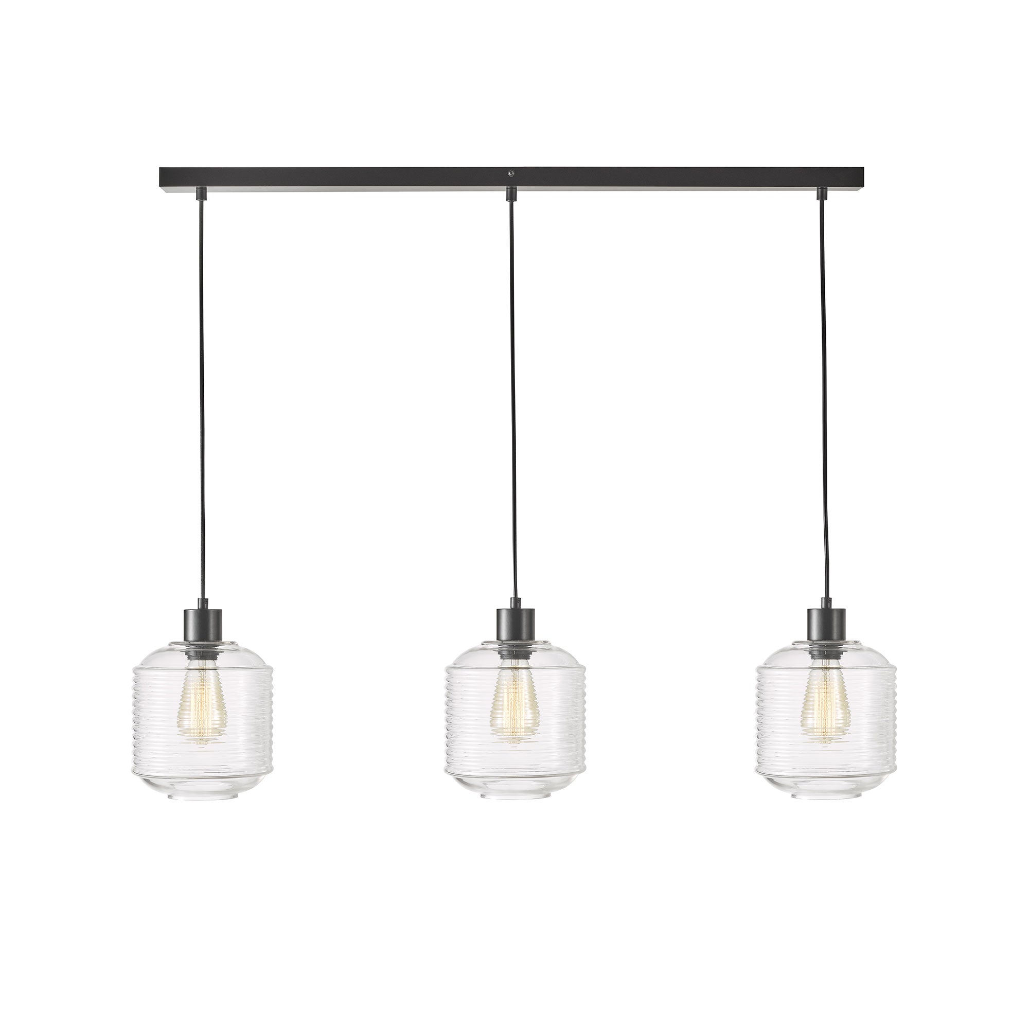 Marconi Trilight 3 Light Clear Glass Pendant
