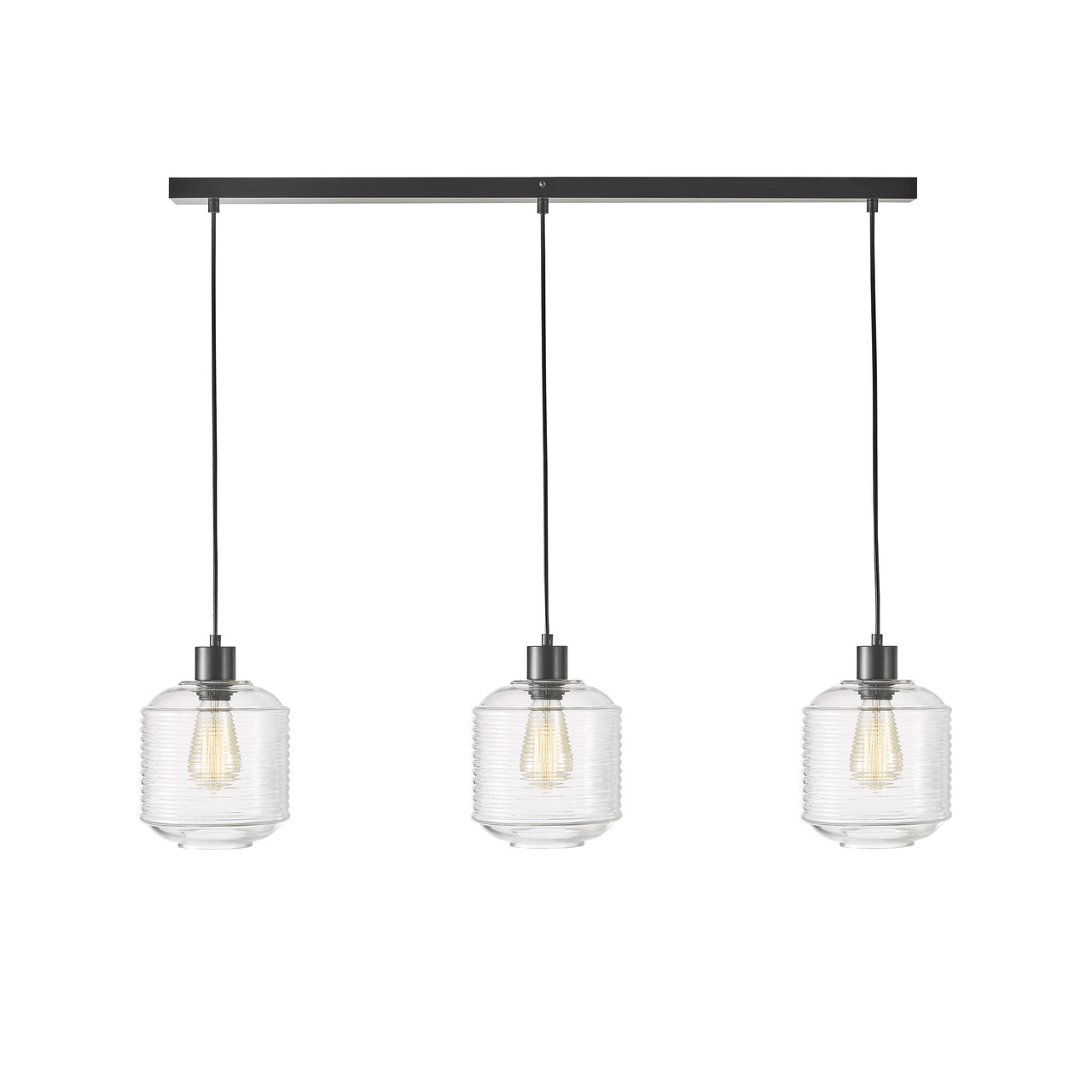 Marconi Trilight 3 Light Clear Glass Pendant