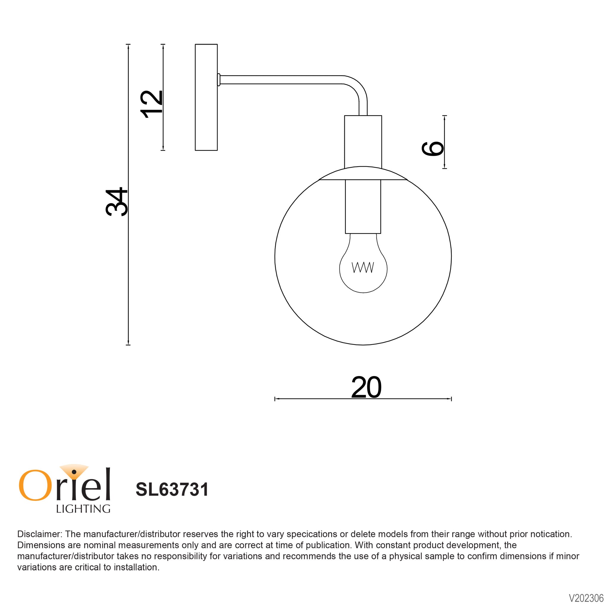 Legarno Black & Ribbed Opal Glass E27 Wall Light