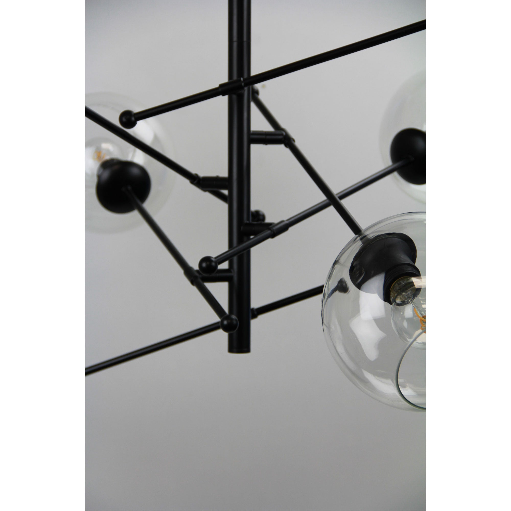 Ripley.6 Black 6 Light E27 Satellite Pendant