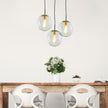 Newton 25 Brushed Brass And Clear Glass E27 Pendant