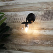 Newton Black And Clear Glass E14 Wall Light