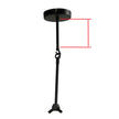 Padua Black & Clear Glass 6 Light E27 Contemporary Pendant