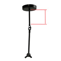 Thumbnail for Padua Black & Clear Glass 6 Light E27 Contemporary Pendant