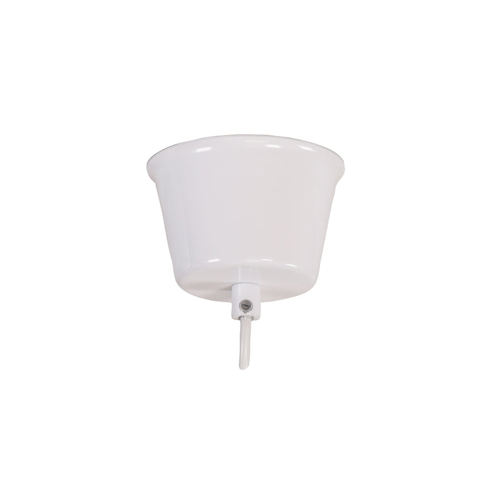 Forge 300 White 1 Light E27 Retro Industrial Pendant