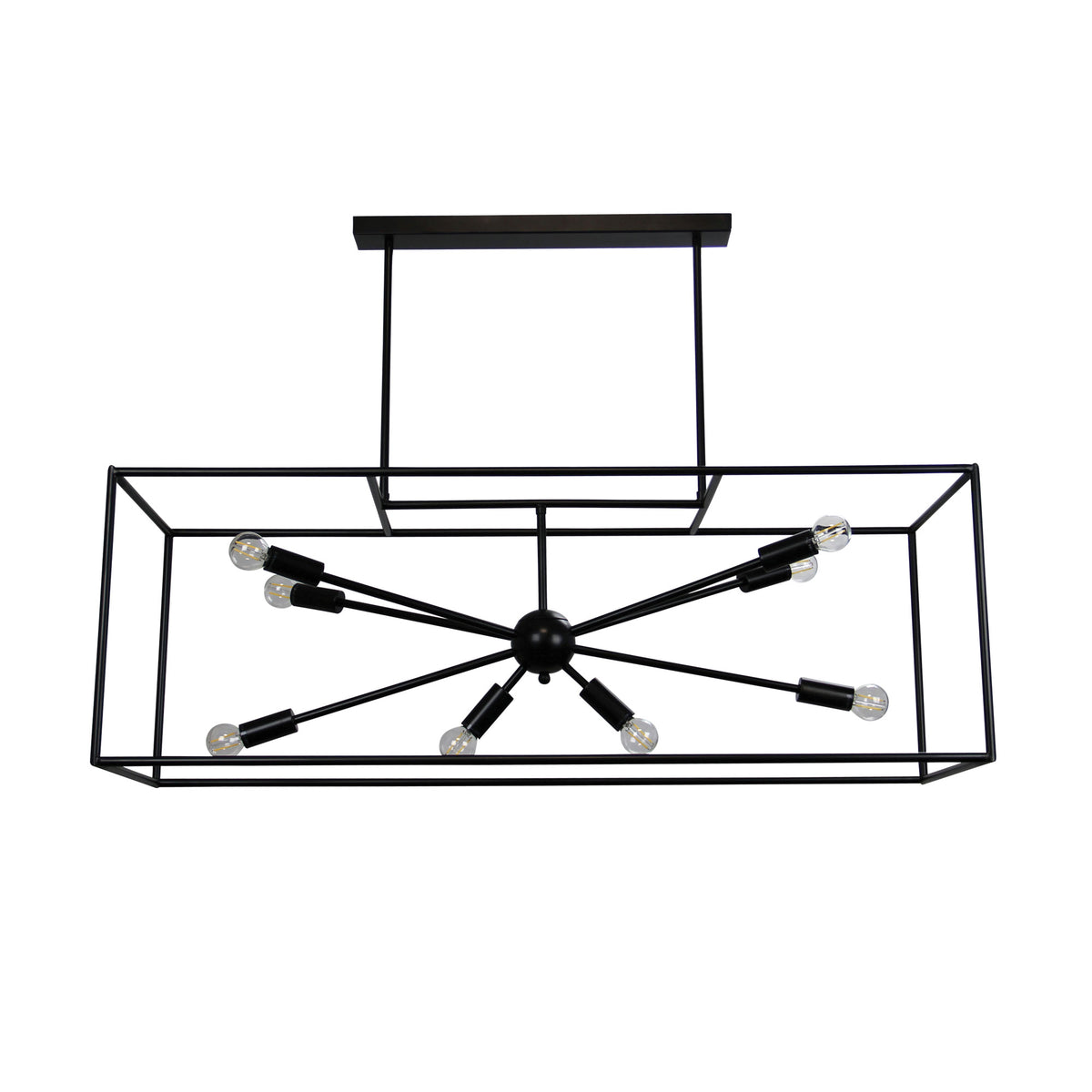 Georgetown 100 Designer Box Pendant With Exposed Globes