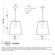 Eaton 30 Black 1 Light E27 Urban Retro Pendant