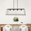 Eaton 100 Black 4 Light E27 Urban Retro Pendant