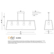 Eaton 100 Black 4 Light E27 Urban Retro Pendant
