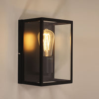 Thumbnail for Eaton Black 1 Light E27 Urban Retro Wall Light
